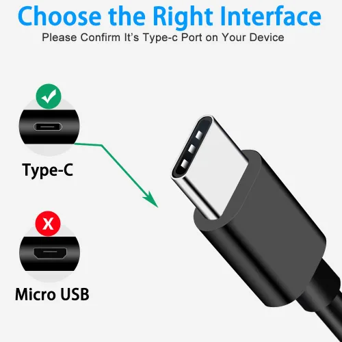 Miniatura 4 de Paquete de 2 cables de carga USB C de 6 pies para GoPro Hero 13 12 11, Hero 10, Hero 9 Hero 8 Negro MAX Hero 7 Negro Plata Blanco, Hero 6, Hero 5