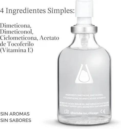 Miniatura 6 de Uberlube Lubricante de base de silicona - Lubricante de silicona sin fragancia para lubricación personal: Lubricante líquido para privacidad y sexo