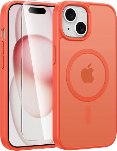 Miniatura 30 de FNTCASE - Funda para iPhone 16 Pro: magnética, mate, translúcida, de grado militar, protectora contra caídas, resistente, fina, duradera y a prueba