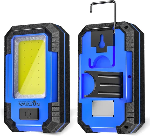 Miniatura 8 de WARSUN 2 luces LED de trabajo recargables magnéticas portátiles luz de trabajo 30 W 1200 lúmenes para camping reparación de automóviles, regalos