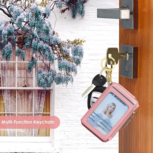 Miniatura 2 de M-Plateau Estuches para tarjetas, fundas de cuero para tarjetas e identificación, tarjetero para tarjetas de crédito, cartera pequeña para tarjetas