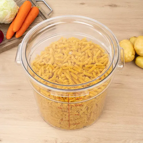 Miniatura 7 de Restaurantware Met Lux - Contenedores de almacenamiento de alimentos de 18 cuartos de galón, 10 recipientes redondos de almacenamiento comercial