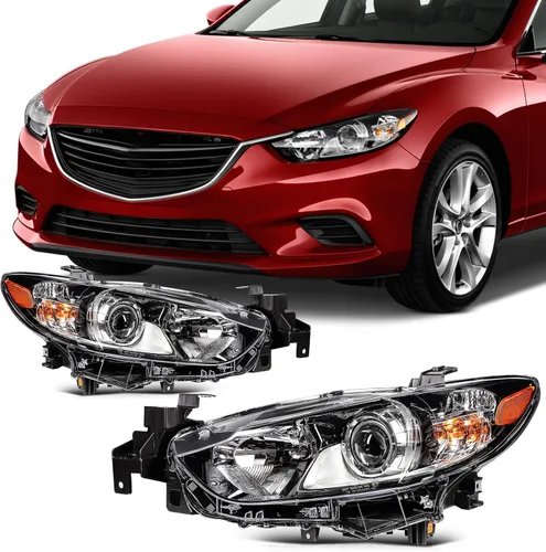 Miniatura 38 de Ensamble de faros SCITOO Compatible con 2010-2014 para Subaru Legacy 2010-2014 para Subaru Outback Faros con lente transparente y carcasa cromada