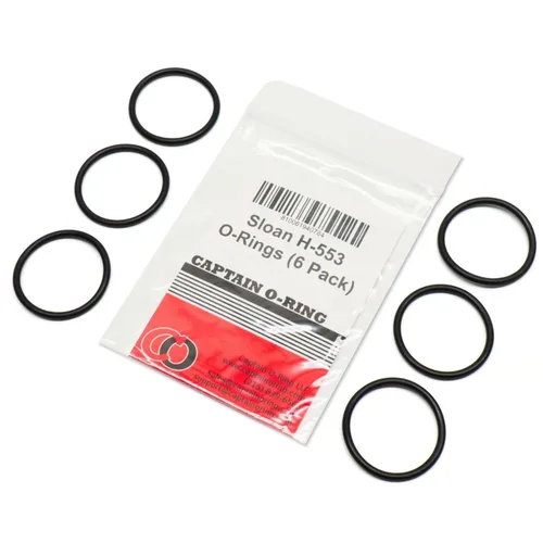 Captain O-Ring Repuesto H-553/5308696 / P6000-C31 / A912809-0070A Anillos tóricos para Zurn, Sloan, Royal/Regal, American Standard Válvula