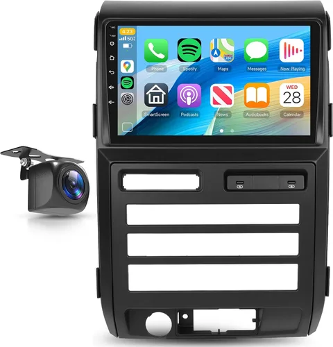 Radio de coche 2+64G para Ford F150 2009 2010 2011 2012, Carplay inalámbrico Android Auto Radio estéreo Android 9 pulgadas pantalla táctil Bluetooth