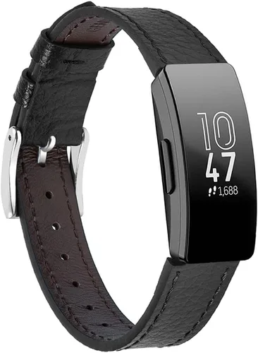 Correas de cuero genuino compatibles con Fitbit Inspire 3/Inspire 2/Inspire HR/Inspire, correas deportivas suaves ajustables de repuesto para