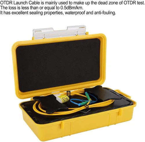 Miniatura 2 de Caja de cable del lanzamiento de OTDR, anillo de fibra de la zona muerta, caja de cable del lanzamiento de la fibra óptica OTDR de LC/APC-LC/APC