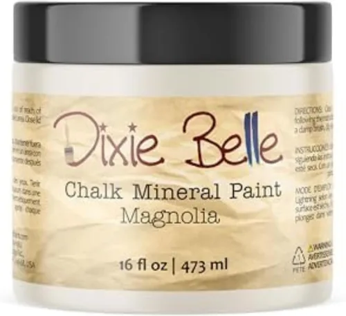 Miniatura 301 de Dixie Belle Paint Company - Pintura con acabado de tiza para muebles, color negro (Caviar), 1 galón, 128 fl oz, pintura mineral color rosa intenso