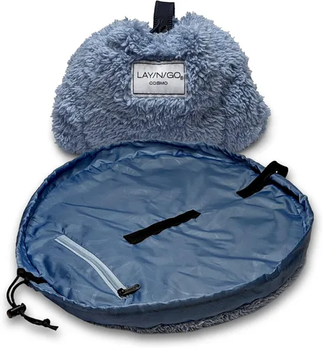 Miniatura 19 de Lay-n-Go Cosmo Layflat - Organizador de cosméticos y maquillaje con cordón y bolsillo con cremallera, bucles para cepillos y más, se ajusta