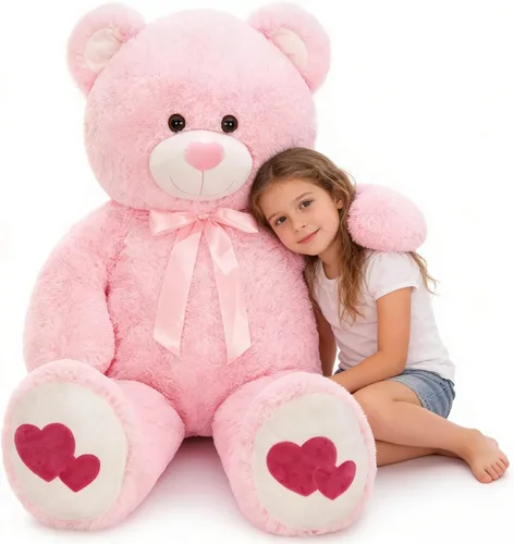 Miniatura 23 de Tezituor Oso de Peluche Marrón Beige de 24 Pulgadas - Juguetes de Oso de Peluche para Niños y Niñas