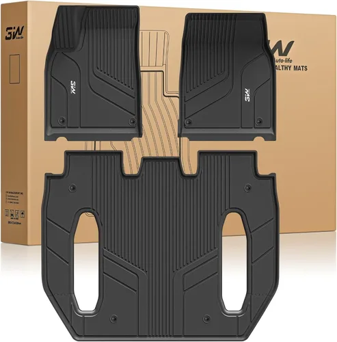 Miniatura 28 de 3W – Tapetes y revestimiento para maletero compatibles con Tesla Model S 2021-2026, tapetes TPE para todo tipo de clima con ajuste personalizado