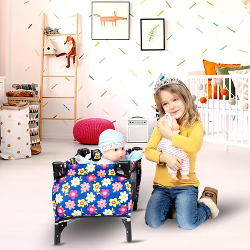 Miniatura 6 de Set de Cuna para Muñeca Bebé, Juego de Cuna Nido con Manta y Bolsa de Transporte para Corral de Muñeca Bebé. Se Ajusta hasta Muñecas de 20 Pulgadas