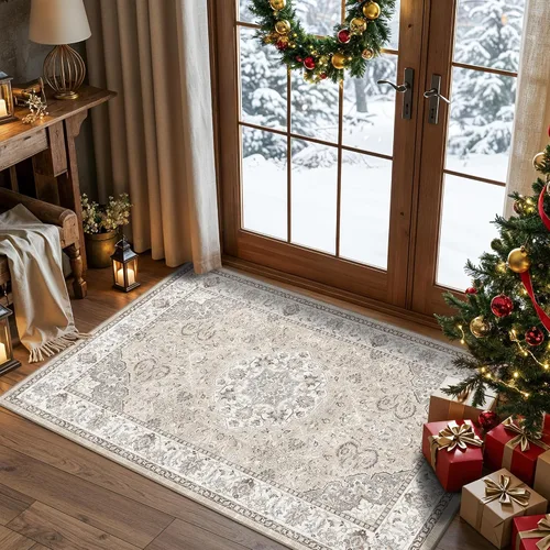 Miniatura 97 de Alfombra lavable para pasillo - 2x7 alfombras de cocina, alfombra para entrada, alfombra vintage, suave, alfombra antideslizante para piso, alfombra