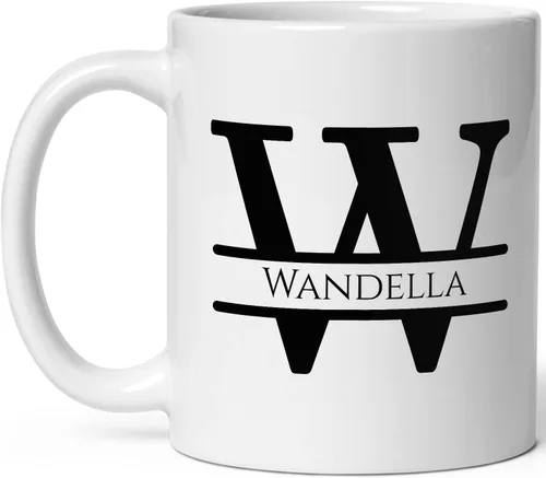 Miniatura 9 de Taza de café personalizada con monograma, letra inicial A personalizada para mujeres, hombres, niñas, niños, papás, mamás amigos, taza de café