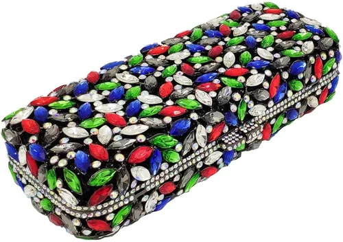 Miniatura 5 de Bolso de mano de cristal brillante para mujer bolso Minaudiere