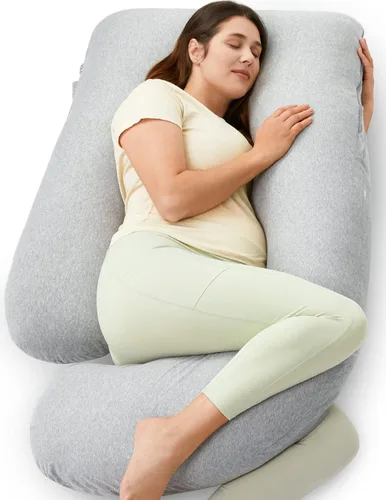 Miniatura 9 de Momcozy Pregnancy Pillows for Sleeping, U Shaped Full Body Maternity Pillow with Removable Cover - Support for Back, Legs, Belly, HIPS for Pregnant