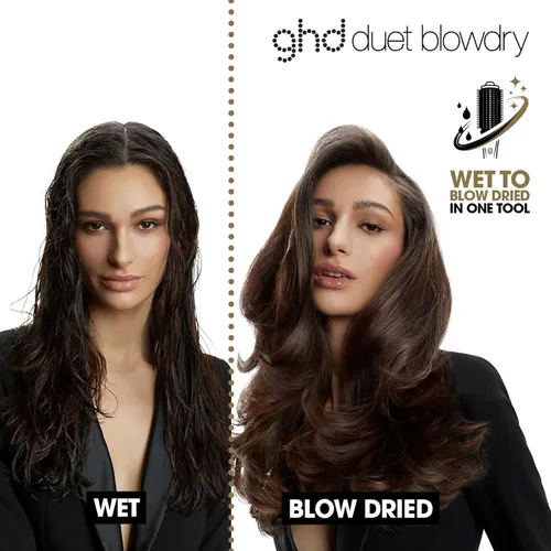 Miniatura 2 de ghd Cepillo secador de pelo Duet Blowdry Secado húmedo para secar sin daños por calor 3 veces más volumen con resultados de larga duración de 24