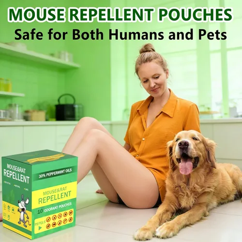 Miniatura 7 de Bolsas repelentes de topos para patio, repelente de plagas, repelente de plagas, paquete de 10 repelentes de aceite de menta para ratones, roedores