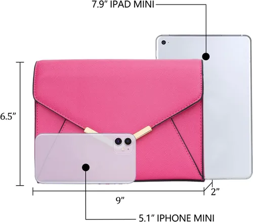 Miniatura 6 de KKXIU Elegante bolso de mano de piel sintética para mujer, bolso de mano plegable para fiesta, boda, baile de graduación