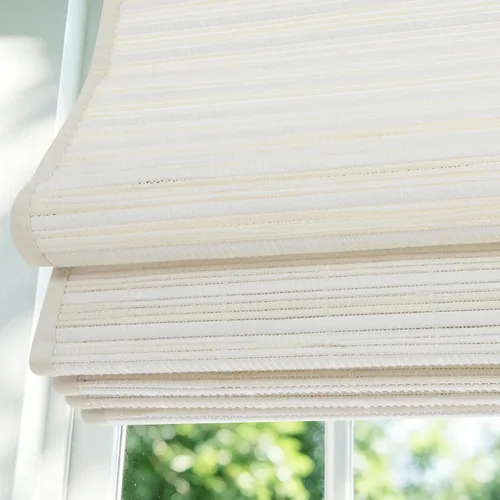 Miniatura 20 de Persianas Romanas de Bambú Inalámbricas, Persianas para Ventanas, Persianas de Madera Tejida Personalizadas para Ventanas Interiores, Puertas