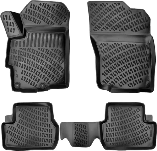 RizLiner Mitsubishi Lancer 2008-2017 - Tapetes de goma 3D para automóvil, medidas con láser, forros para todo tipo de clima, resistentes,