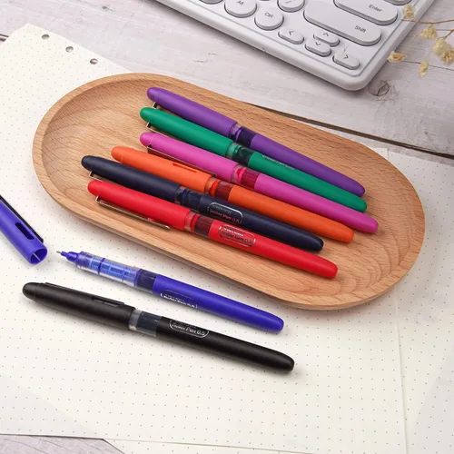 Miniatura 5 de WRITECH Bolígrafos de tinta líquida de secado rápido, punta extrafina de 0.020 in, 8 bolígrafos de tinta de colores surtidos para escribir, tomar