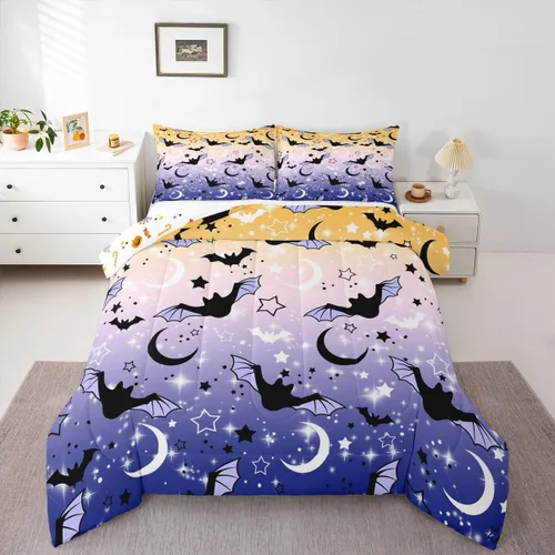 Miniatura 27 de Erosebridal Juego de edredón de béisbol para niños, ropa de cama vintage con bandera americana, tamaño Queen para adultos, niñas, niños