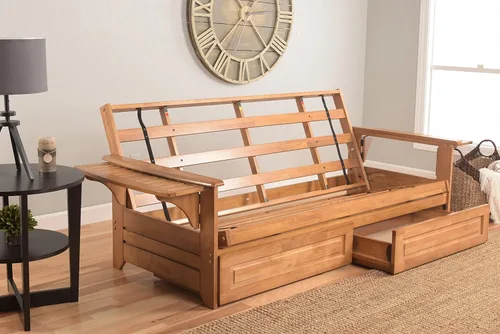 Miniatura 7 de Kodiak Furniture - Juego de futón, blanco, Madera Tela, Canadá