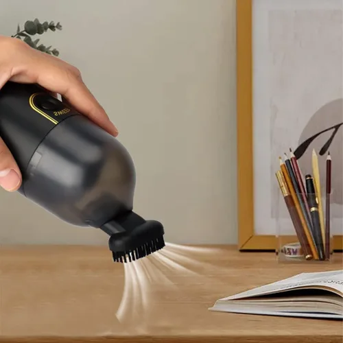 Miniatura 5 de Potente aspiradora de escritorio de 2200 pa con succión de 2200 Pa, mini aspiradora de mano de escritorio, mini barredora de polvo recargable por