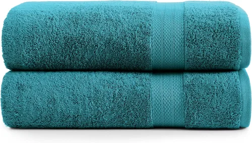 Miniatura 24 de Lane Linen Paquete de 4 toallas de baño 100 % algodón (35 x 66 pulgadas), hilado en anillo, extra grandes, secado rápido, suaves, de poca pelusa
