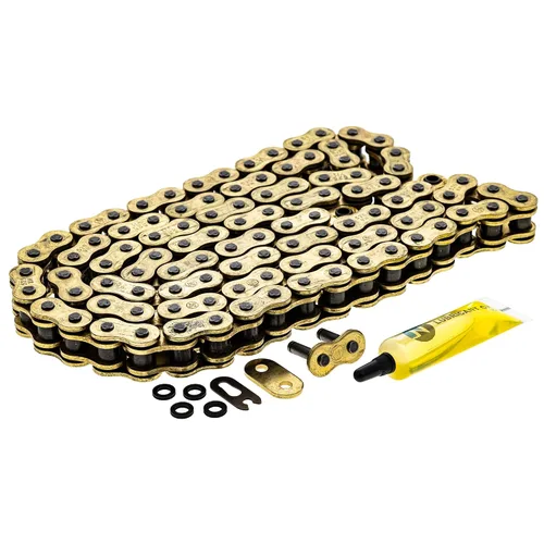 Miniatura 15 de NICHE Cadena de anillo en X 525 de oro 94 eslabones con eslabón maestro de conexión