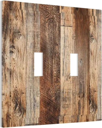 Miniatura 191 de Placa Decorativa de Pared Beige Boho de Mediados de Siglo Sol Abstracto 1-Gang Retro Años 70 Arte Geométrico Moderno con Arco Eléctrico Interruptor