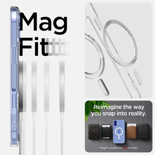 Miniatura 343 de Spigen Funda para iPhone 13 Mini, ultra híbrida MagFit [antiamarilleo] [compatible con Magsafe] - Transparente