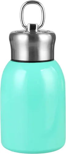 Miniatura 11 de Mini botella de agua aislada al vacío de acero inoxidable para bebidas frías y calientes, taza de café de viaje 10.2 oz /10.1 fl oz (negro)