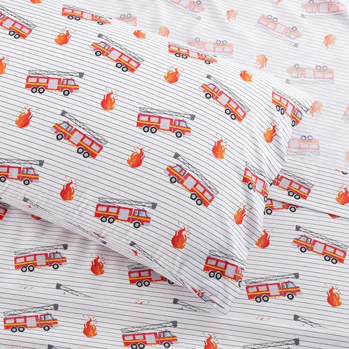 Miniatura 4 de Colección de sábanas para niños 1500 Supreme - Divertido, colorido y cómodo juego de sábanas para niños y niñas, sábanas para camas Twin XL, camión