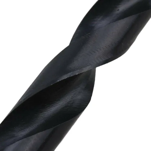 Miniatura 4 de Brocas fraccionarias de plata y Deming de 3/4 pulgadas x 6 pulgadas. Brocas de acero de alta velocidad M2 S&D Brocas helicoidales Óxido negro 1/2