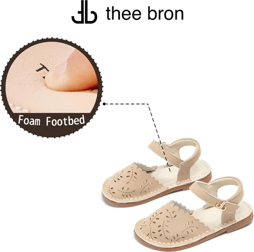 Miniatura 157 de THEE BRON Sandalias cómodas para niñas, zapatos para niños, sandalias rellenas