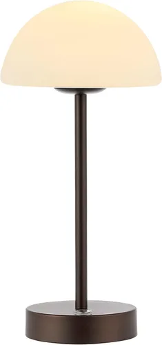 Miniatura 9 de JONATHAN Y Lámpara de mesa LED portátil recargable moderna de 12.5 pulgadas, latón/blanco, lámpara de acento táctil regulable inalámbrica