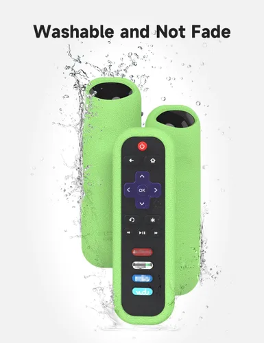 Miniatura 6 de Funda para Roku Smart TV RC280 RC282 URC280J XRC280J XRC280J Reemplazo universal Funda de silicona ligera con cordón para control remoto Roku TV