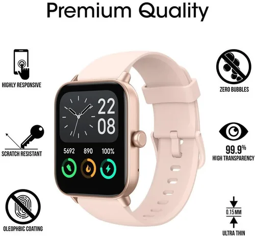 Miniatura 2 de Paquete de 6 protectores de pantalla compatibles con Tensky IDW19 de 1.8 pulgadas para reloj inteligente Hoowel IDW19 de 1.8 pulgadas, protectores