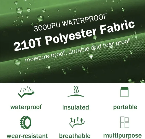 Miniatura 3 de AYAMAYA Tent Footprint, PU 3000 Waterproof Tent Ground Cloth Large Size for 2-8 Person Family Camping Tents Ground Sheet Mat with 6 Tent Stakes for