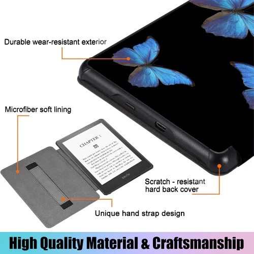 Miniatura 8 de SCSVPN Funda para Kindle Paperwhite de 11ª generación de 6.8" y Kindle Paperwhite Signature Edition (2021, modelo n.º M2L3EK/M2L4EK), funda delgada