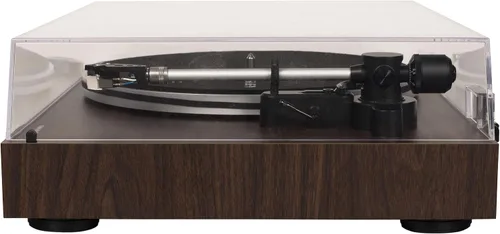 Miniatura 4 de Crosley C8A-WA Tocadiscos accionado por correa con preamplificador integrado, brazo ajustable, cartucho AT3600L y zócalo de MDF de grado audio, nogal