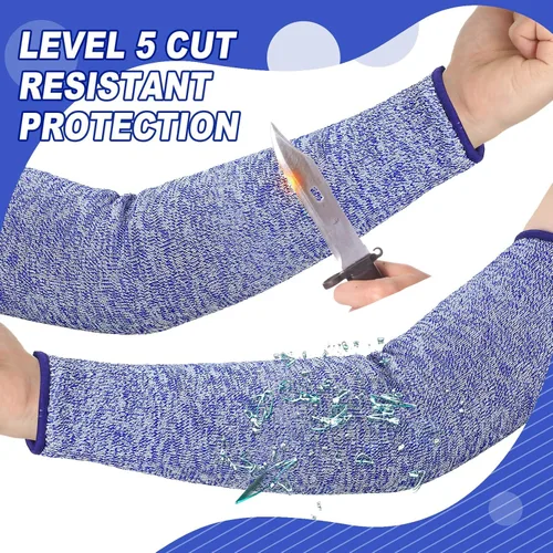 Miniatura 7 de 3 pares de protectores de brazo para piel fina y moretones, mangas de antebrazo resistentes a cortes nivel 5, manga de protección contra quemaduras