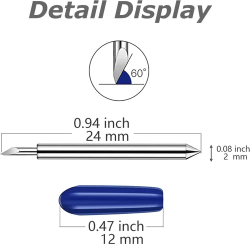 Miniatura 2 de 30 cuchillas de corte profundo, cuchillas de repuesto compatibles con Explore 4/3/Air One/Air/Air 2/Maker/Maker 4/3/2 máquinas de corte