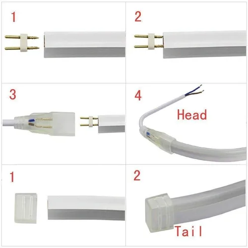 Miniatura 7 de Mini tira de luces LED de neón de bajo voltaje de 12 V, actualización 2835 120 LED/M, 100 pies/98.4 ft, luz de neón brillante duradera para barcos