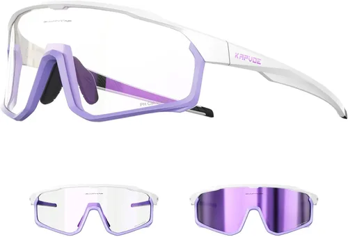 Miniatura 9 de KAPVOE Gafas de ciclismo fotocromáticas para hombres y mujeres, gafas de sol para bicicleta de montaña MTB, deportes, transición, triatlón, carrera