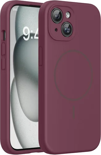 Miniatura 66 de Miracase Funda diseñada para iPhone 13, con protector de pantalla de vidrio templado, forro de microfibra suave antiarañazos, funda de goma