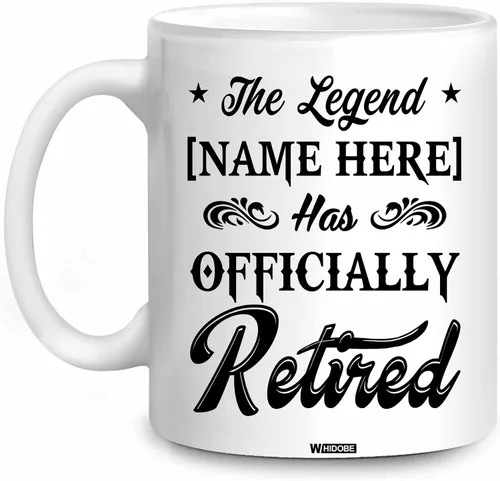 Miniatura 16 de WHIDOBE Taza de jubilación divertida personalizada con texto en inglés "Retired Not My Problem Any", taza para mujeres, hombres, papá, mamá, taza