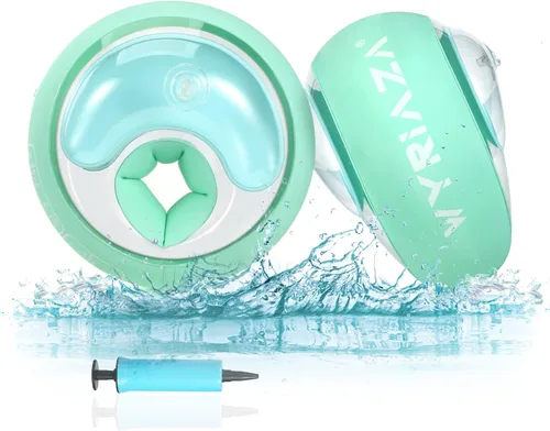 WYRIAZA Flotadores de brazo para niños (1-6) – Flotadores de natación para niños pequeños con 3 bolsas de aire (XS, S) – Se adapta a 13-44 libras